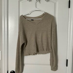 SHEIN Beige Knit Sweater